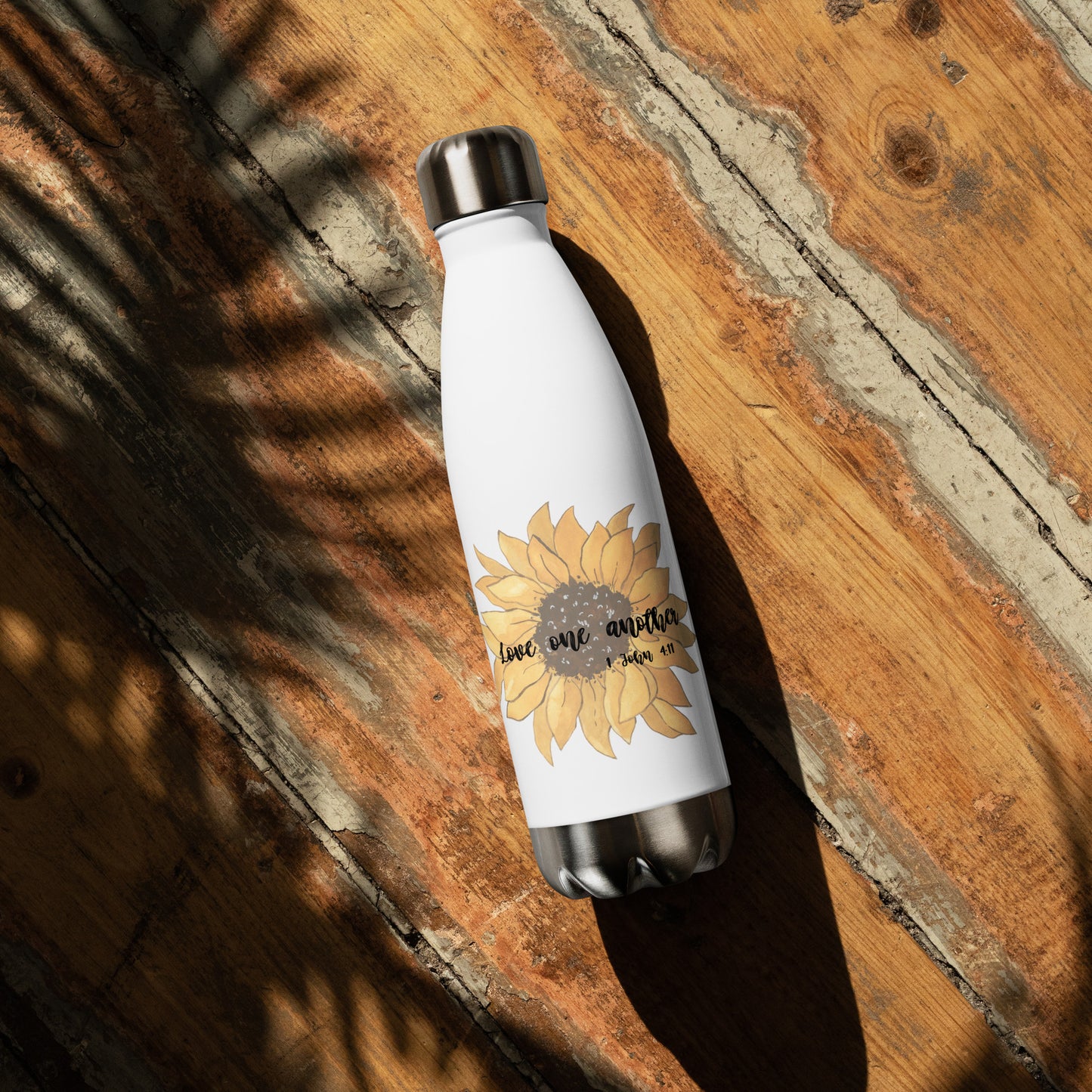 Sunflower Stainless Steel Water Bottle